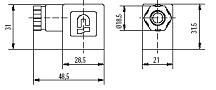 Connector dimensions for cyclic timers