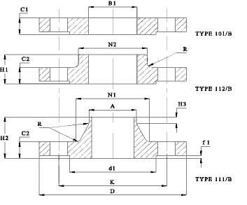 1600 nb flange dimensions