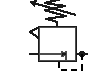 Valve Pressure Regulator Adjustable Symbol