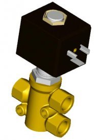 3 way brass universal solenoid valve