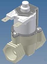Miniature latching nylon solenoid valve