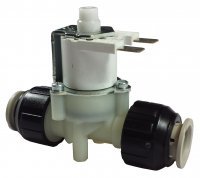 Latching solenoid valve for mains water