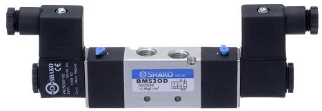5/2 way double solenoid pneumatic solenoid valve