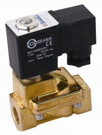 brass solenoid valve 2/2 way normally closed for water