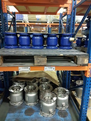 Z Tide BFF150S valves at Factory
