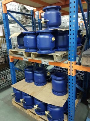 Z Tide BFR100D valves at factory